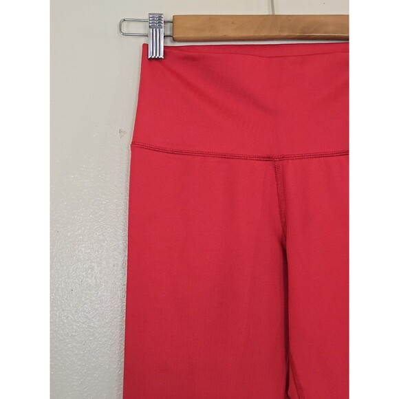 Aerie Chill Play Move Leggings Womens Size Medium Red Bright Active Gym Yoga - Picture 3 of 7